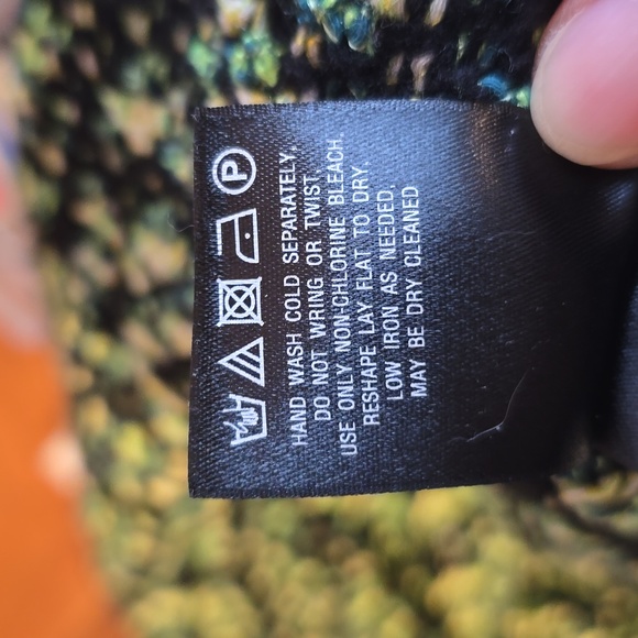 Moth Textured Skater Pop-Tweed Skirt Size S, M Green Motif NW ANTHROPOLOGIE - Picture 5 of 6